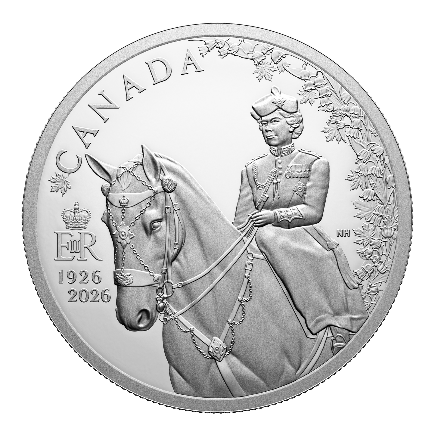 2026 Canada/UK 100th Anniversary of the Birth of Queen Elizabeth II Fine Silver 2-coin Set (No Tax)