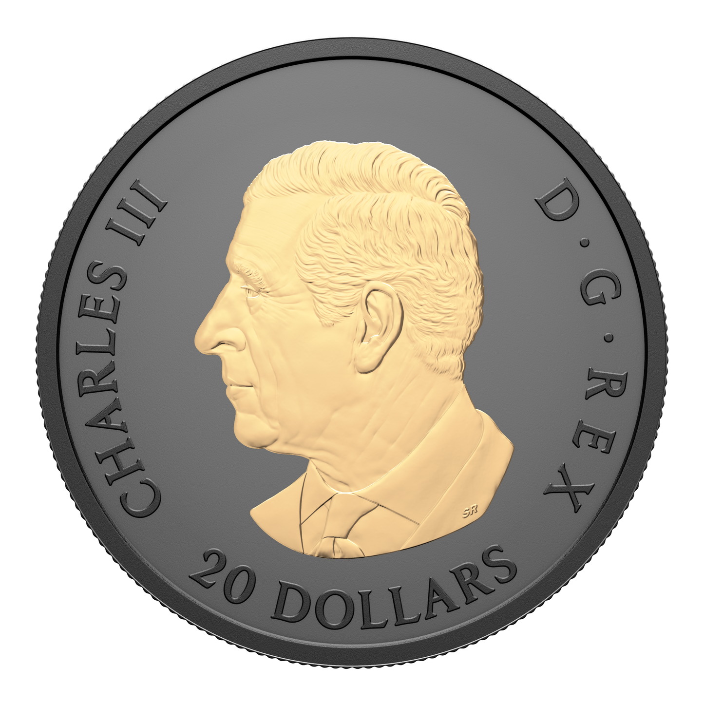 2025 Canada $20 Gilded Elegant Maple Leaf Fine Silver (No Tax)