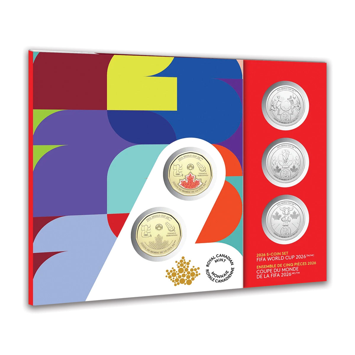 (Pre-Order) 2026 Canada FIFA World Cup 2026TM/MC Five Coin Set