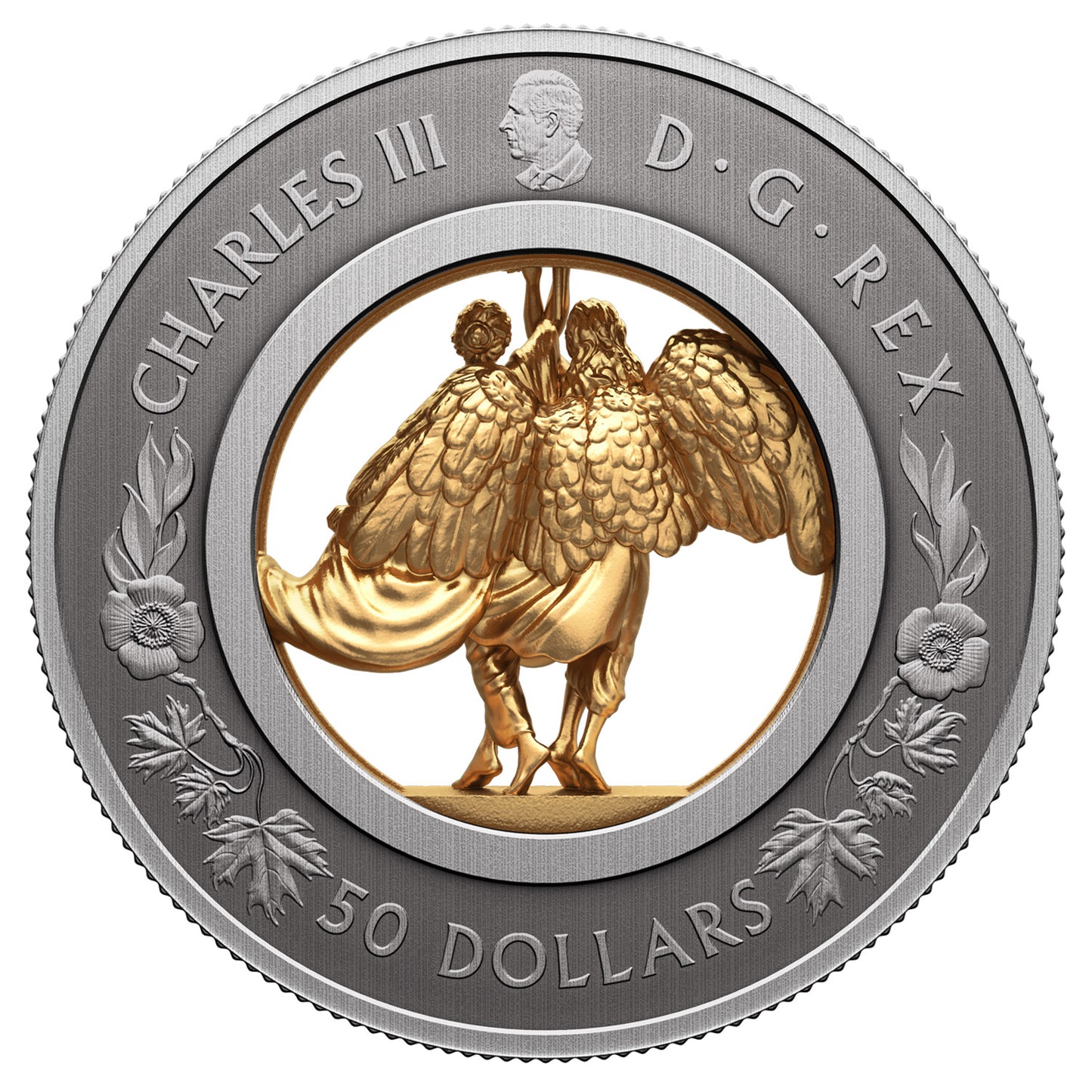 2026 Canada $50 Allegories of Peace and Freedom Fine Silver (No Tax)