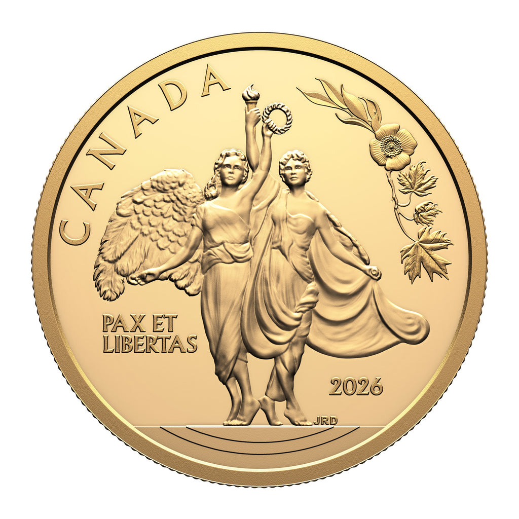 2026 Canada $200 Allegories of Peace and Freedom Pure Gold Coin (No Tax)