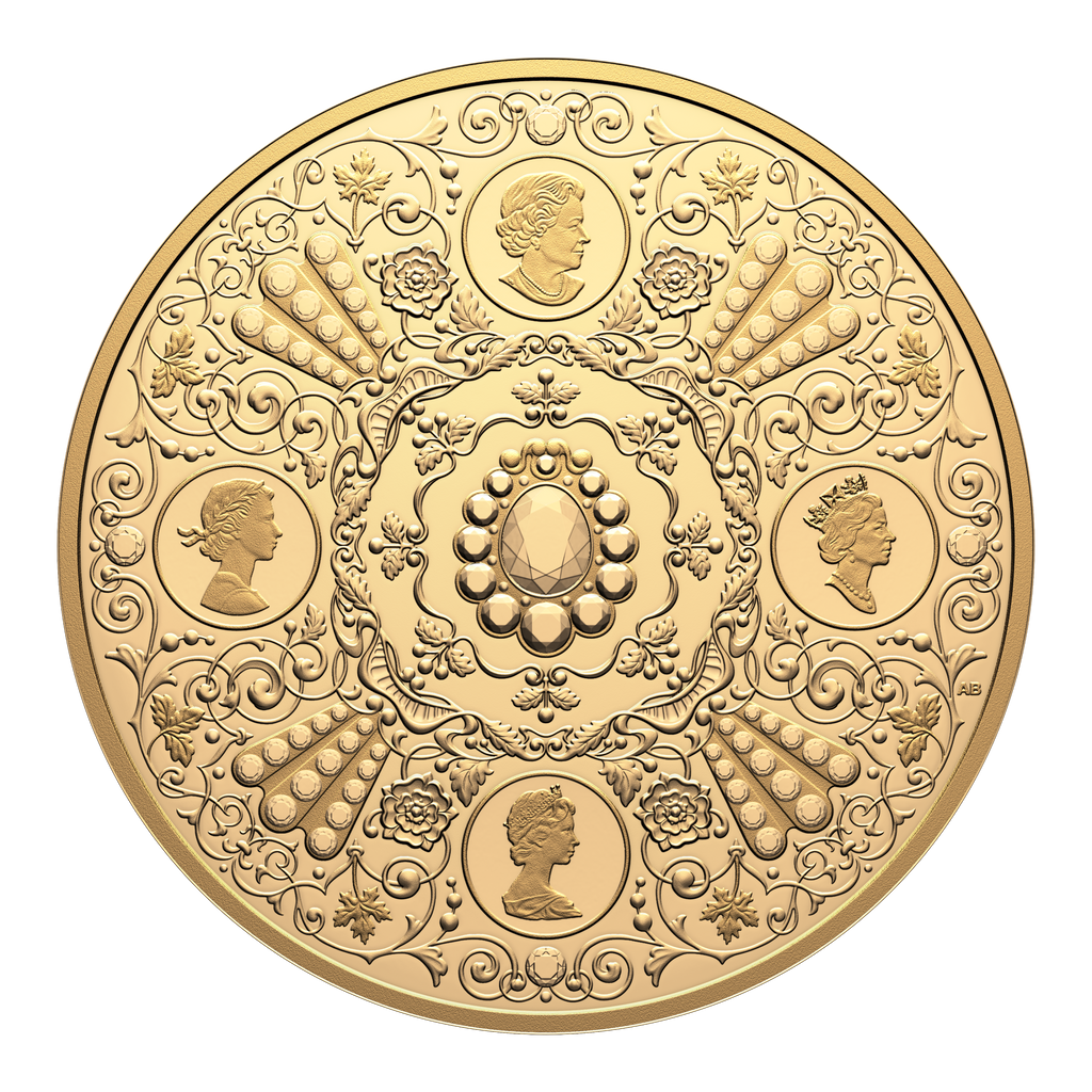 2026 Canada $500 Crown Jewels: A Tribute to the 100th Anniversary of the Birth of Queen Elizabeth II 5oz. Pure Gold