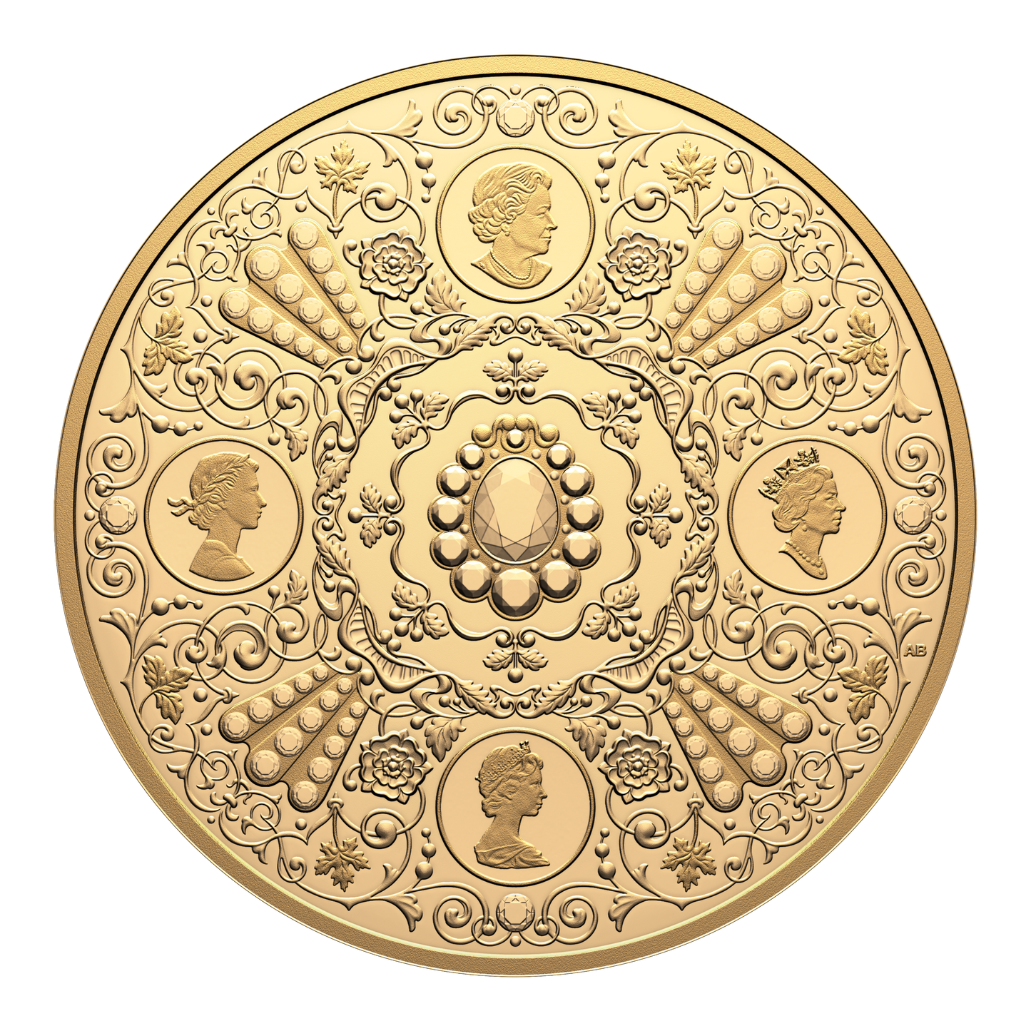 2026 Canada $500 Crown Jewels: A Tribute to the 100th Anniversary of the Birth of Queen Elizabeth II 5oz. Pure Gold
