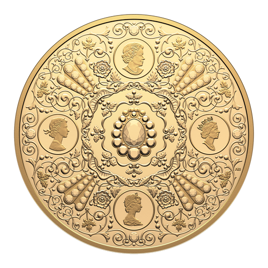 2026 Canada $500 Crown Jewels: A Tribute to the 100th Anniversary of the Birth of Queen Elizabeth II 5oz. Pure Gold