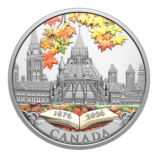 2026 Canada $20 150th Anniversary of the Library of Parliament Fine Silver (No Tax)