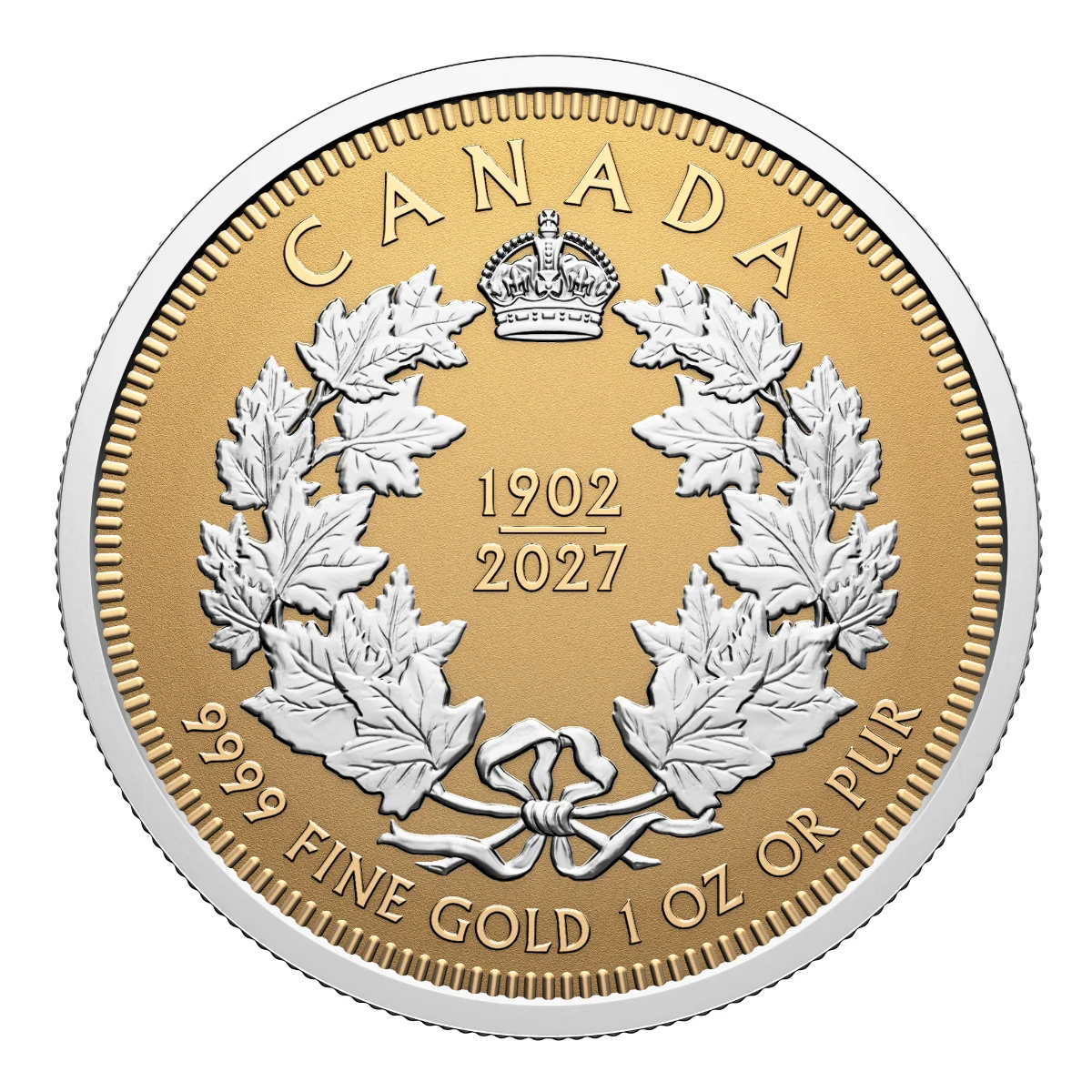 2027 Canada 125th Anniversary of the Coronation of King Edward VII Pure Gold Fractional Set (No Tax)