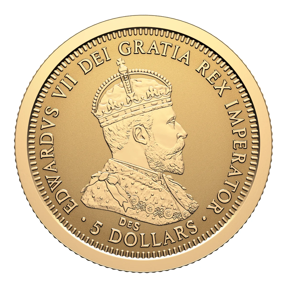 2027 Canada 125th Anniversary of the Coronation of King Edward VII Pure Gold Fractional Set (No Tax)