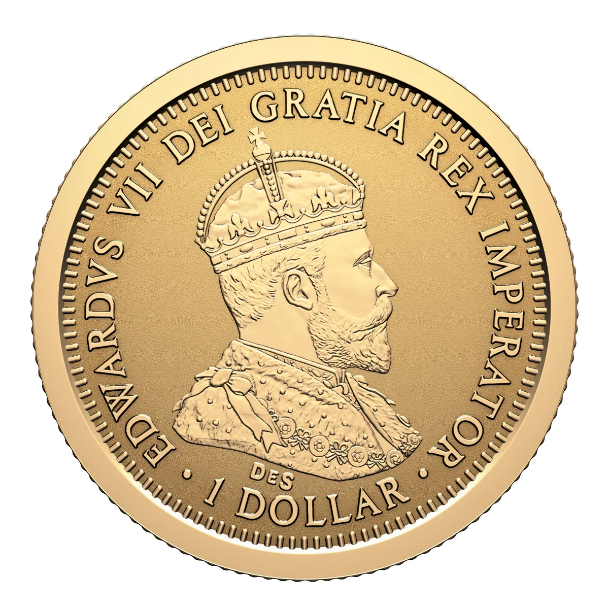 2027 Canada 125th Anniversary of the Coronation of King Edward VII Pure Gold Fractional Set (No Tax)