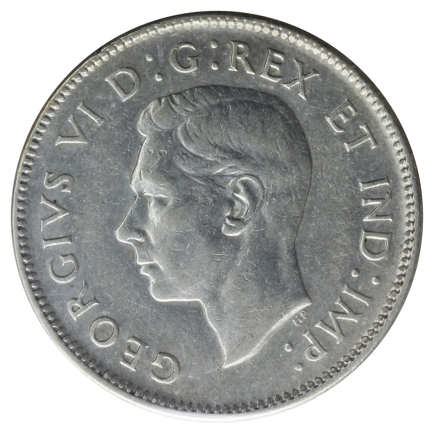 1947 Dot Canada 25-cents ICCS Certified VF20