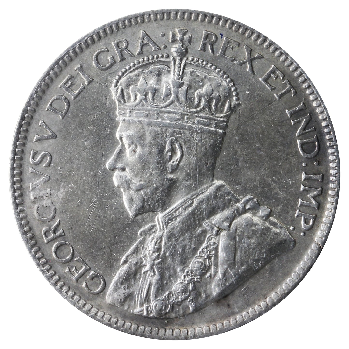 1916 Canada 25-cents ICCS Certified AU55