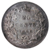1886 Short Bough Ends, Obv. 4 Canada 25-cents ICCS Certified F15