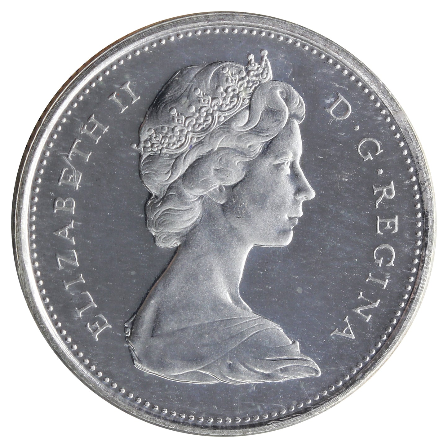 1967 Canada 25-cents ICCS Certified PL66 Heavy Cameo