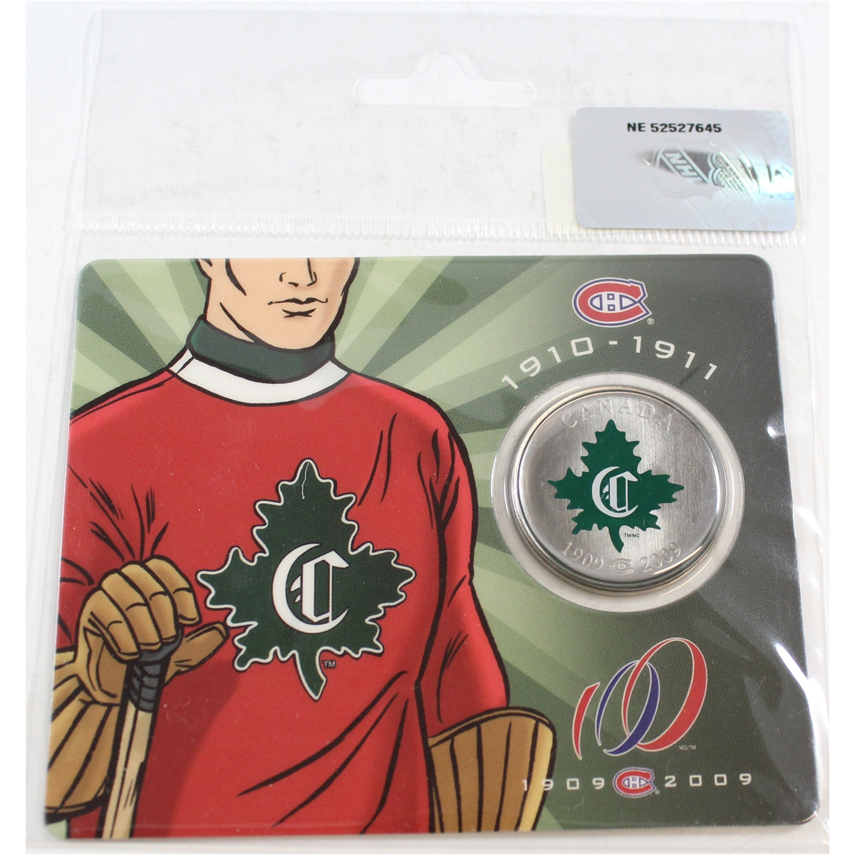 2009 Canada 50-cents Montreal Canadiens Jersey Coin in Card (1910-1911) #5 of 6