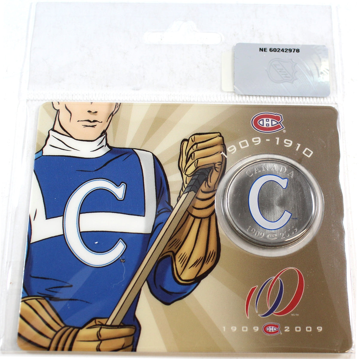 2009 Canada 50-cents Montreal Canadiens Jersey Coin in Card (1901-1910) #6 of 6