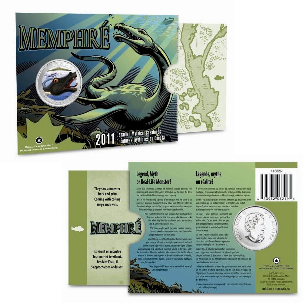 canadian mythical monsters 2011 25-cent Canadian Mythical Creatures
