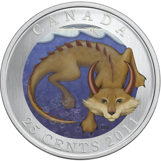 2011 25-cent Canadian Mythical Creatures - Mishepishu