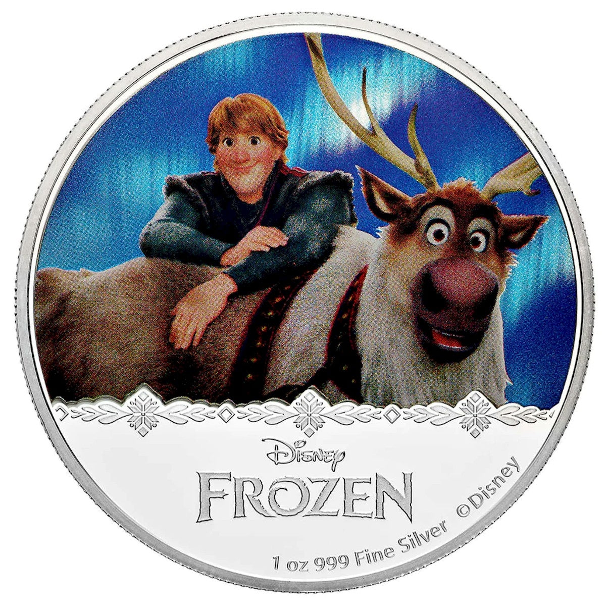 2016 Niue $2 Disney's Frozen - Kristoff & Sven 1oz Silver (No Tax)