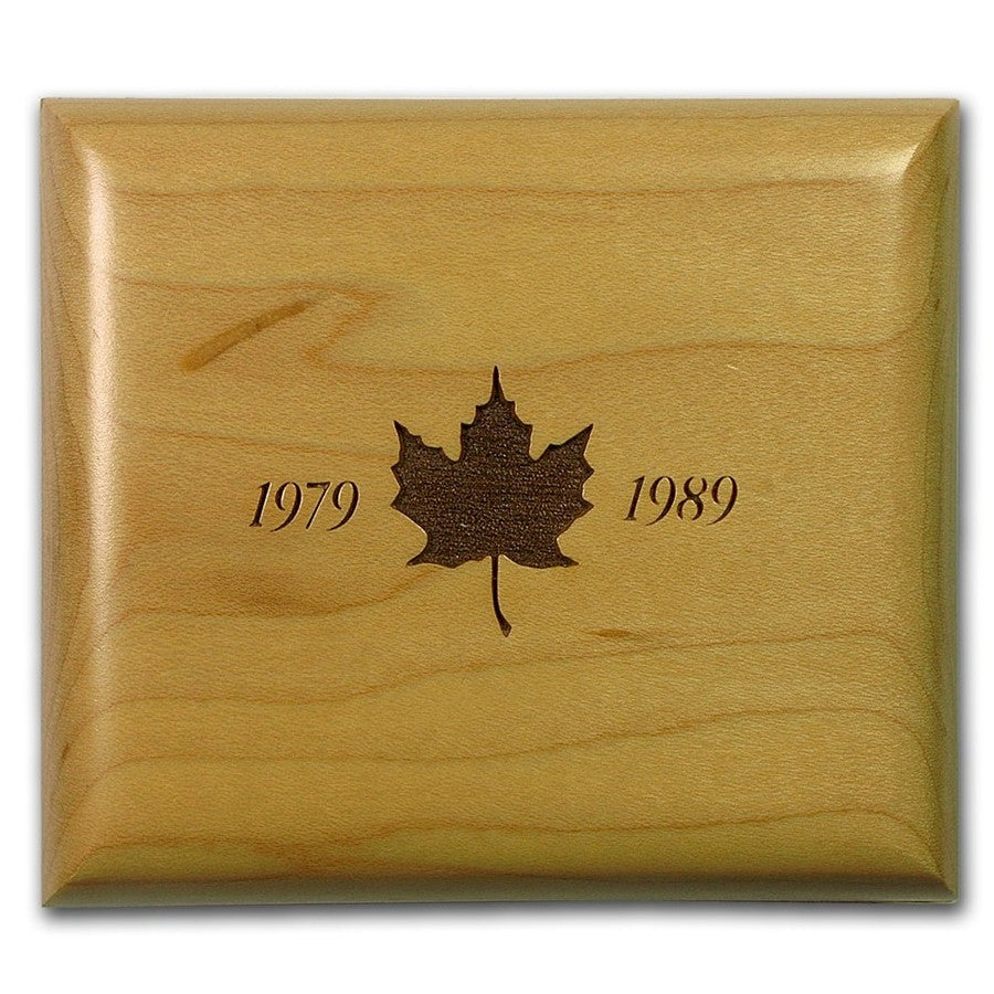 1989 Canada Proof 1oz. Silver Maple Leaf in Wooden Box (No Tax)