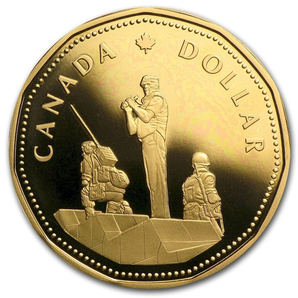 1995 Canada Peacekeeping Proof Dollar in original Mint packaging