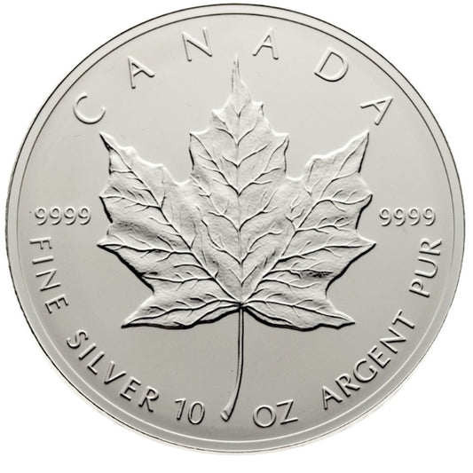 RDC 1998 Canada 10oz 10th Anniversary Silver Maple Leaf Coin (No Tax) Encapsulated Coin Only
