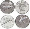 1998 Canada 50-cent Ocean Giants - Whales Sterling Silver 4-coin Set