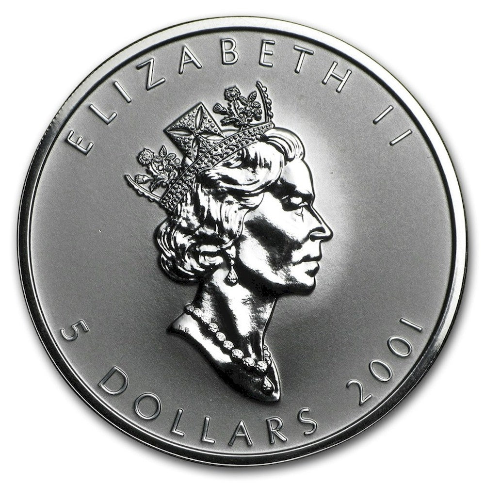2001 Canada $5 Maple of Good Fortune Fine Silver Coin (TAX Exempt)