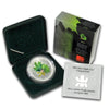 2002 Canada $5 Green Coloured Silver Maple Leaf (TAX Exempt)