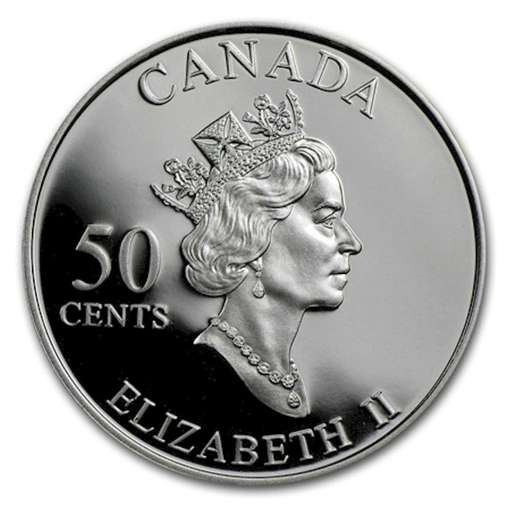 2003 50-cent Canadian Floral - Golden Daffodil (#2) Sterling Silver