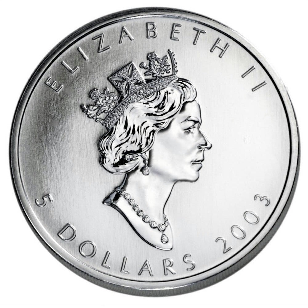 2003 Canada $5 1oz Coloured Silver Maple Leaf (No Tax)