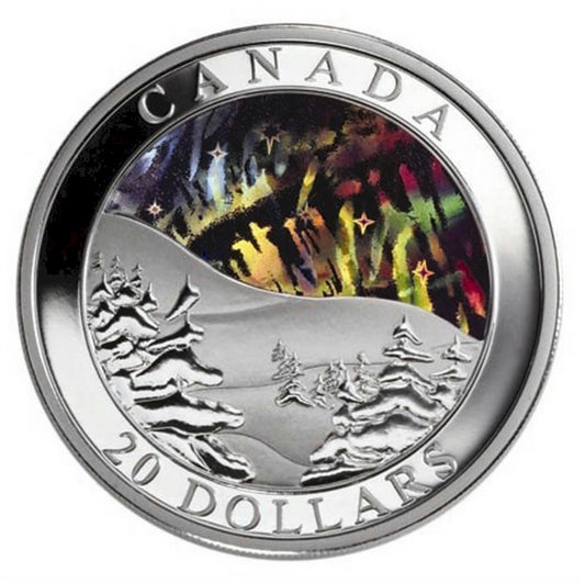 2004 Canada $20 Natural Wonders - Aurora Borealis (Northern Lights) No Tax