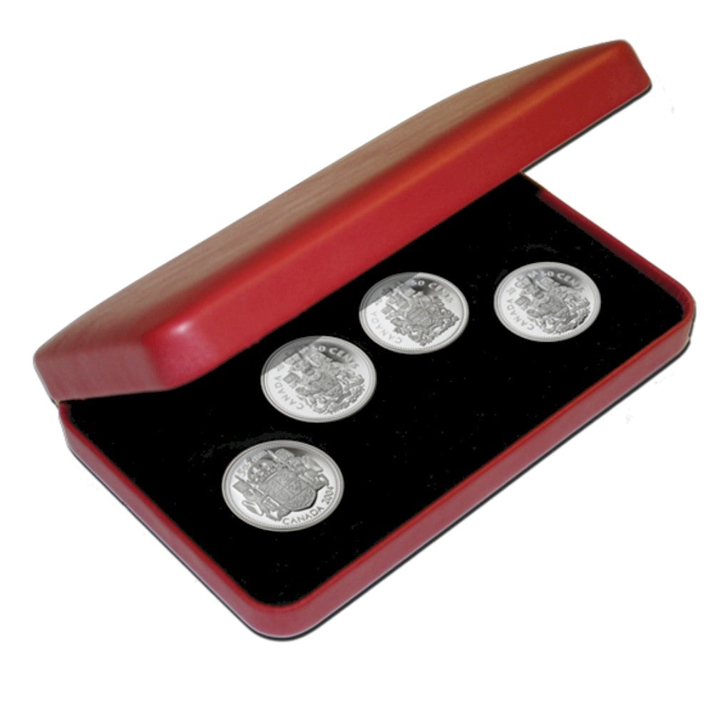 2004 Canada 50-cent Queen Elizabeth II 4-coin Sterling Silver Effigy Set
