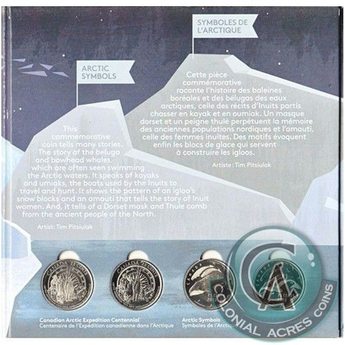2013 Canada Heart of the Arctic 25-cent 4-coin Set (Folder may have light wear)