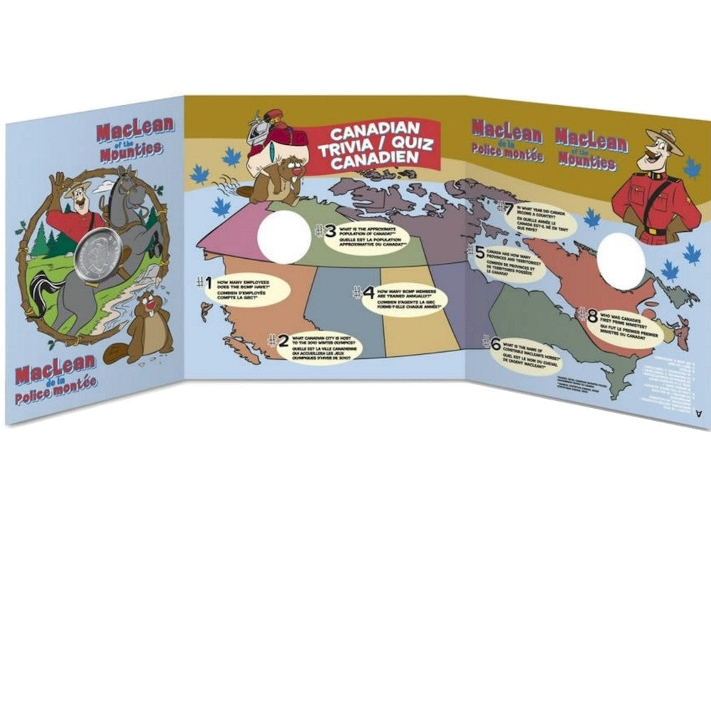 2007 Canada Day Coloured 25 Cents & Activity Set