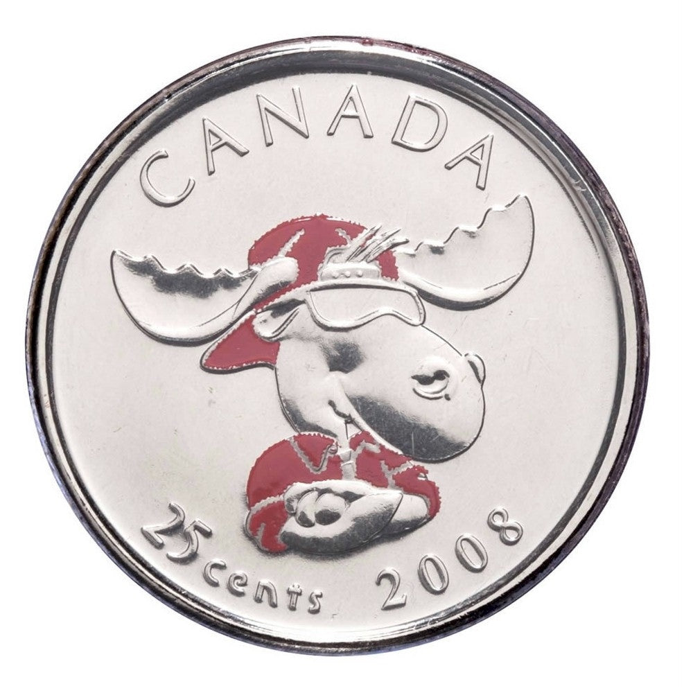 2008 Canada Day Coloured 25 Cents & Activity Set