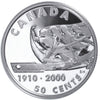 2000 Canada 50-cent First 5-pin Bowling League Sterling Silver w/tin case