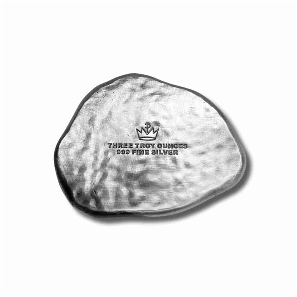 Monarch Triceratops Dinosaur Fossil 3oz Silver Bar (No Tax) Toned
