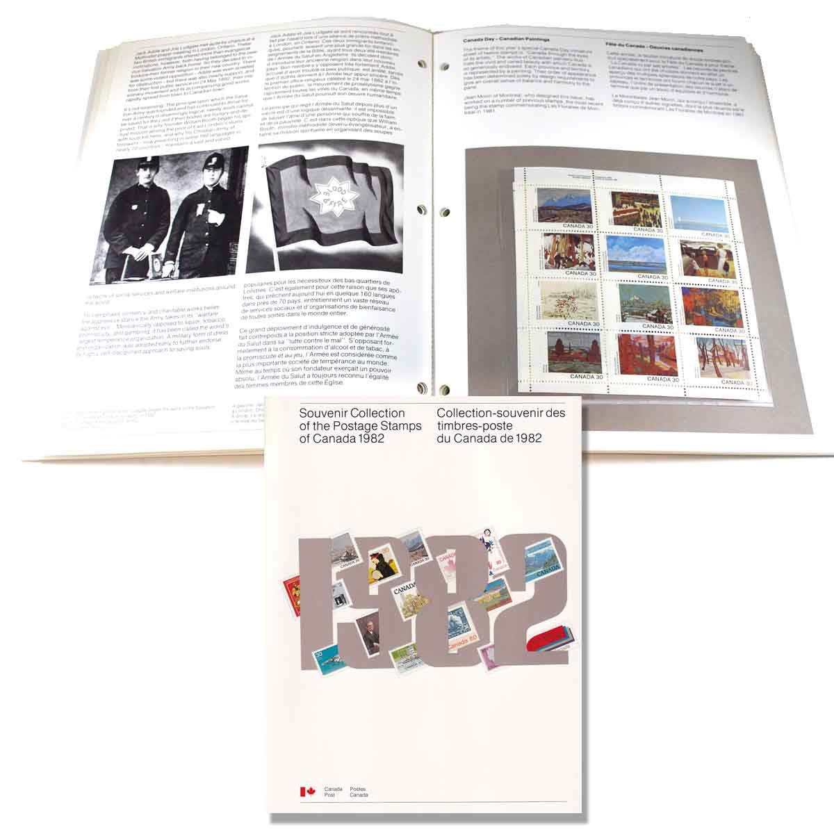 1982 Canada Post Annual Collection of Postage Stamps in Book (Light wear)