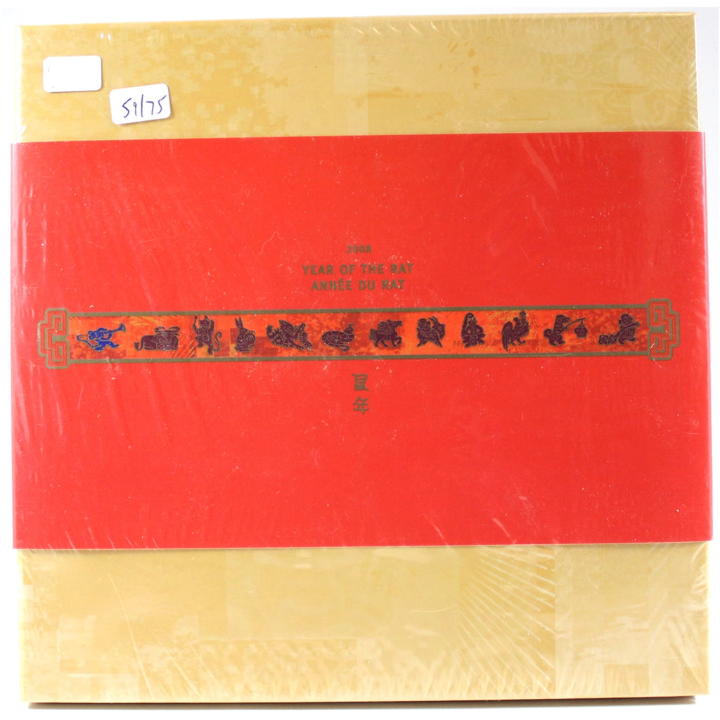 2008 Canada $15 Year of the Rat Sterling Silver Coin and Stamp Set (SEALED)