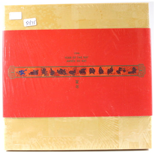 2008 Canada $15 Year of the Rat Sterling Silver Coin and Stamp Set (SEALED)