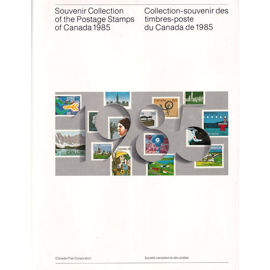 1985 Canada Post Annual Souvenir Collection of Postage Stamps in Book (Light wear)