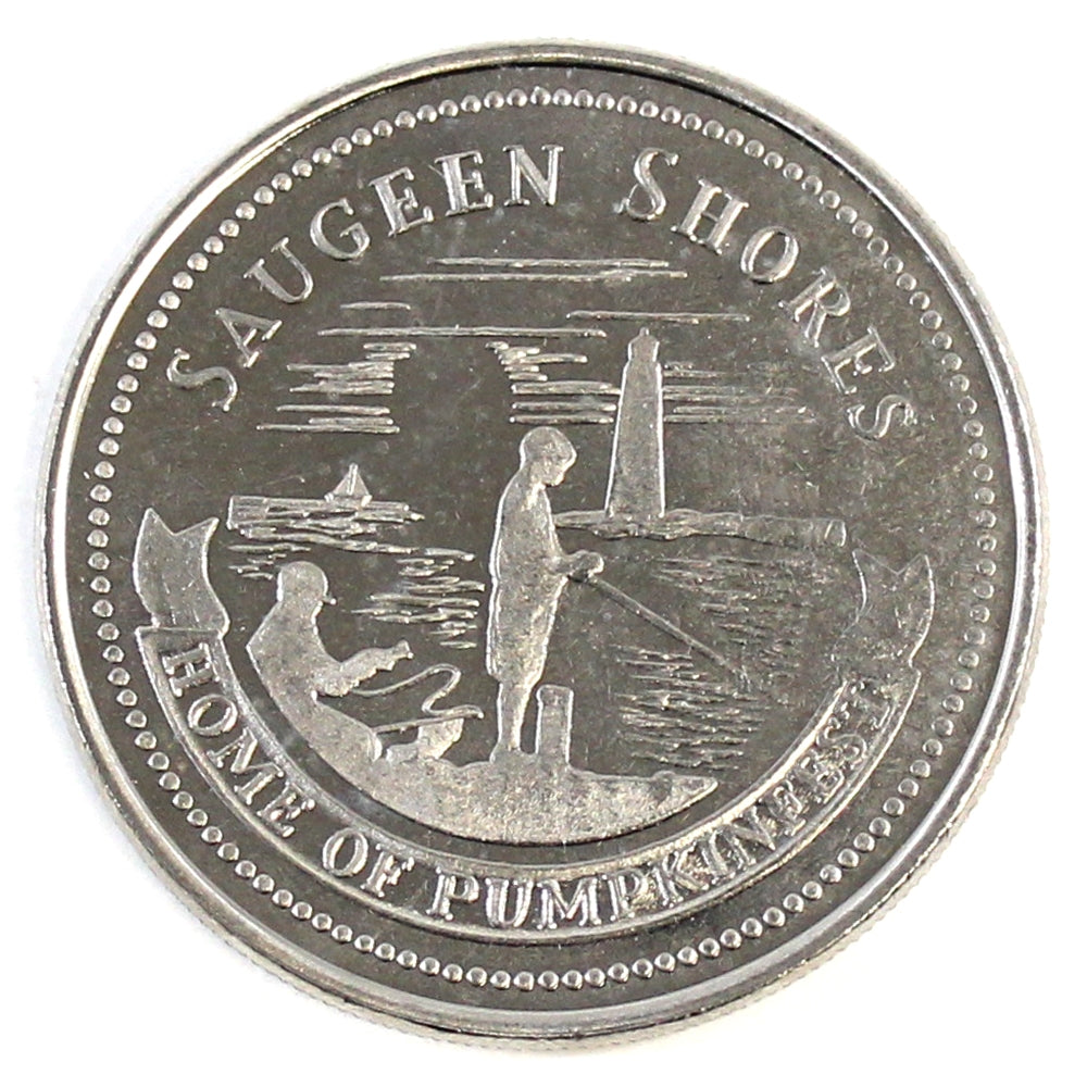 2001 Saugeen Shores, ON (ON364) $2 Trade Token: Home of Pumpkinfest