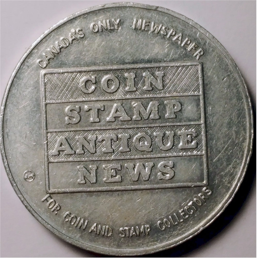 1974 Torex Coin, Stamp, Antique News Medallion (Scratched)