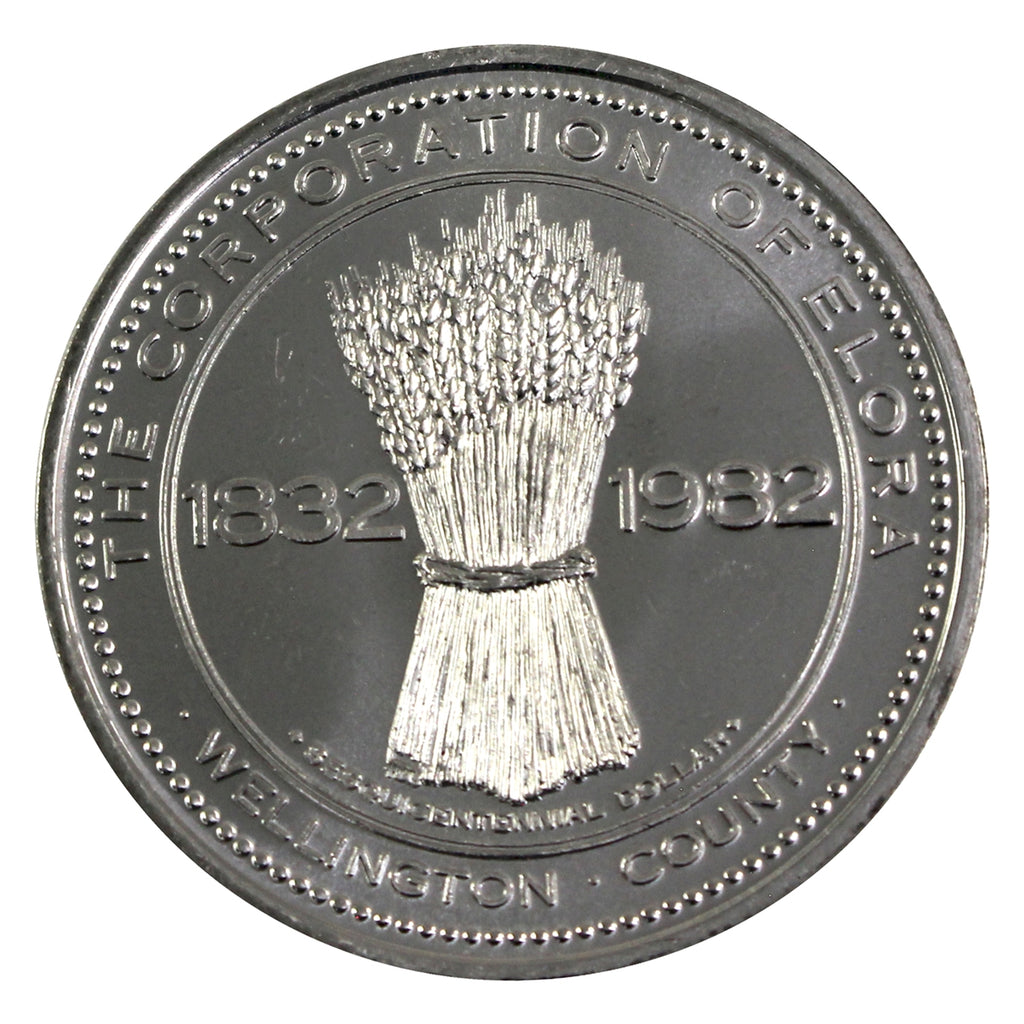 1982 Elora, ON, Sesquicentennial Dollar Trade Token