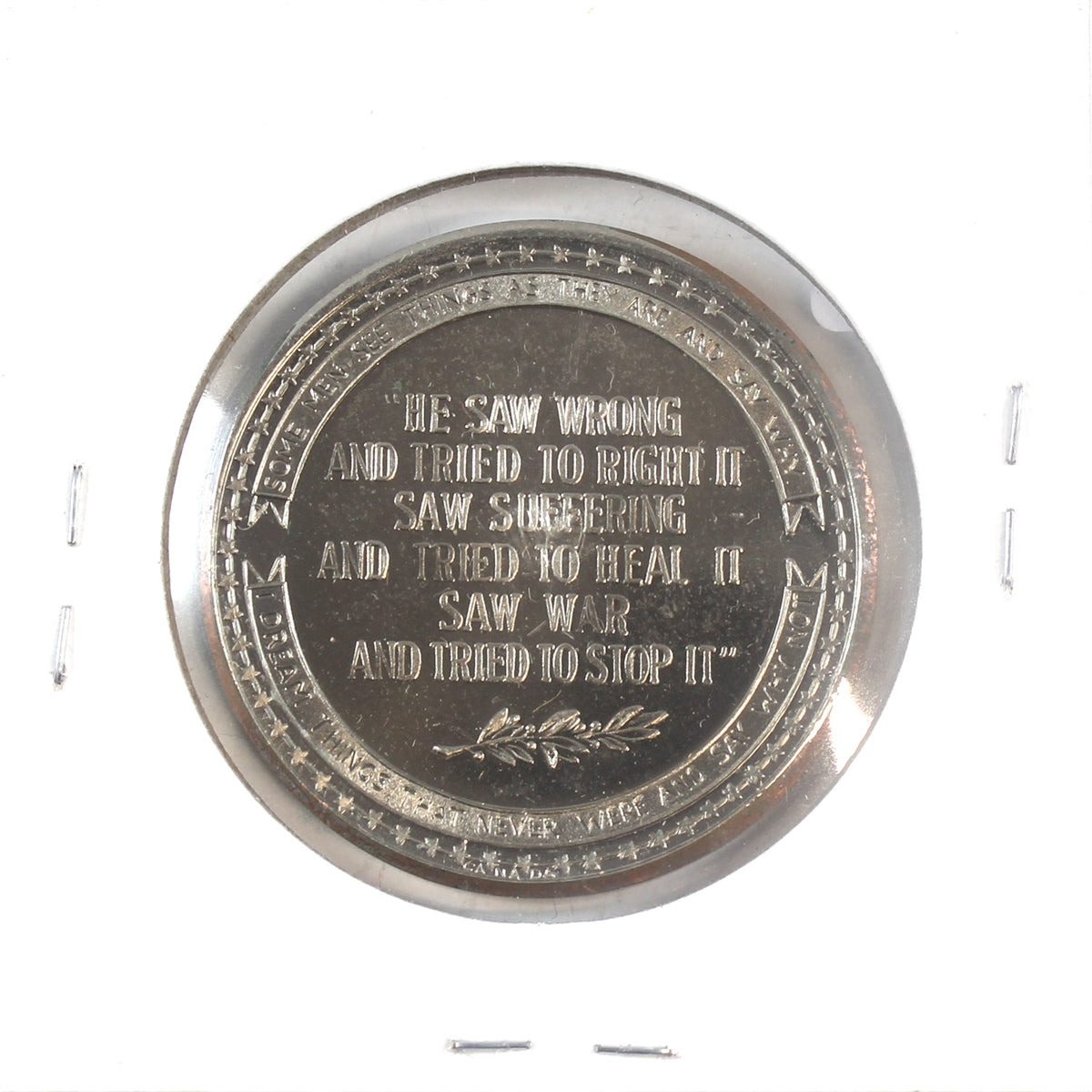 1925-1968 Senator Robert F. Kennedy Medallion