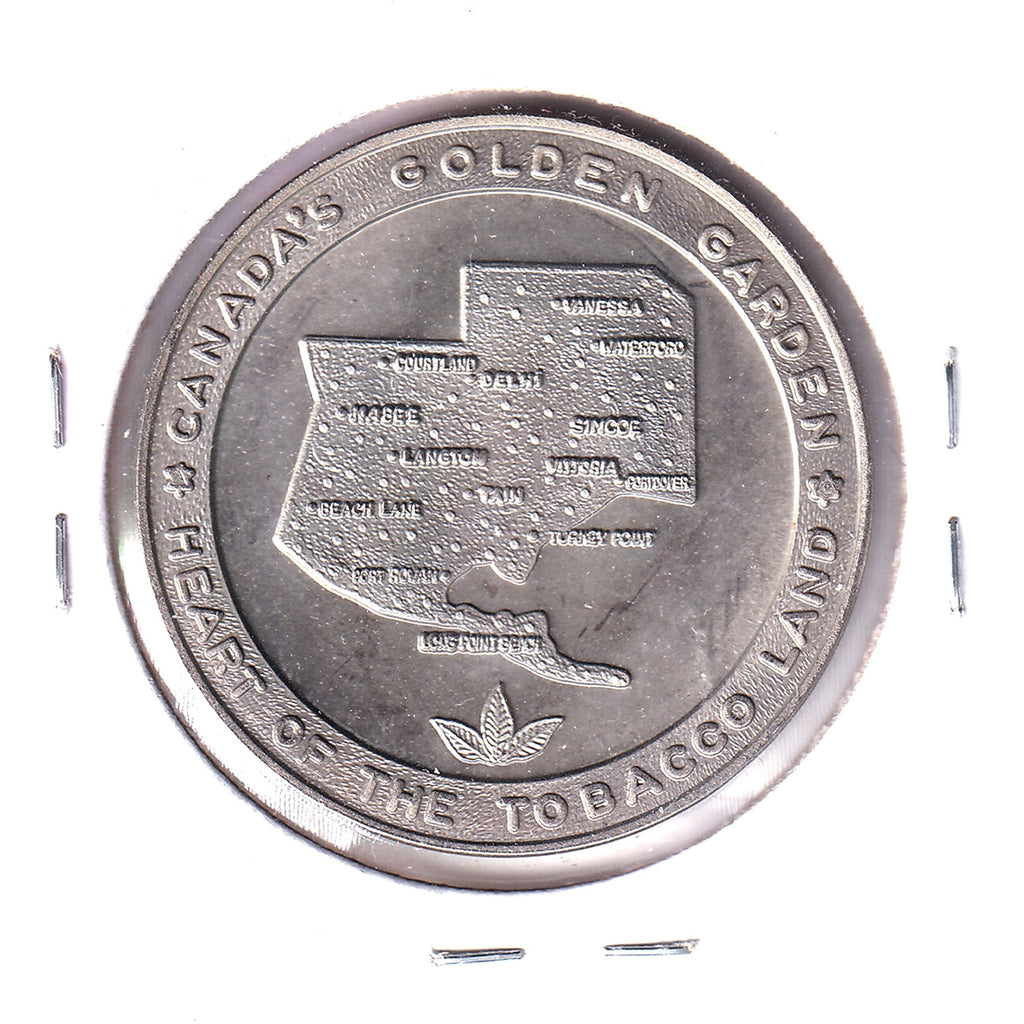 1967 Norfolk County, ON, Centennial Medallion: Heart of the Tobacco Land (Issues)