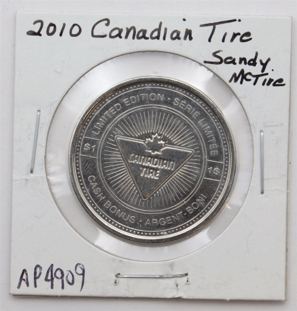 2010 Canadian Tire Limited Edition Trade Dollar Token: Sandy McTire