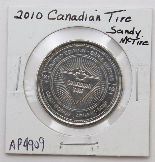 2010 Canadian Tire Limited Edition Trade Dollar Token: Sandy McTire