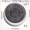 1983 New Hamburg, Ontario, 125 Year Anniversary Trade Dollar Token