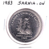1983 Sarnia, ON, Trade Dollar Token: Sarnia's First Refinery, Bushnell Refinery