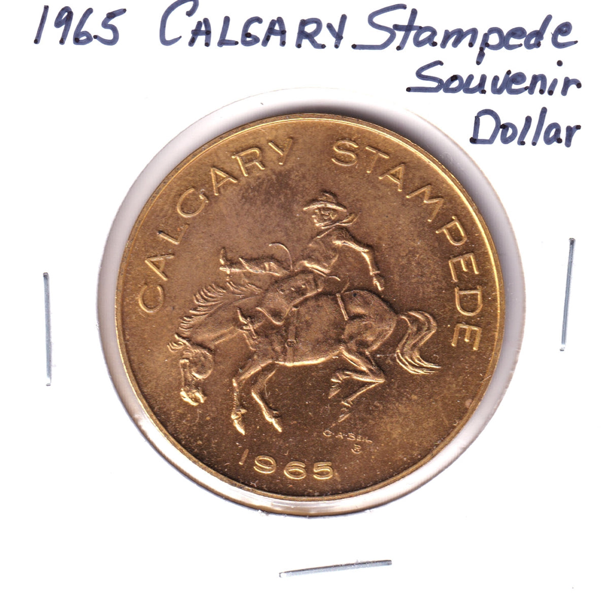 1965 Calgary Stampede Souvenir Dollar Trade Token